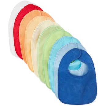 Baby Lätzchen 10er Pack abwaschbar - ab Geburt