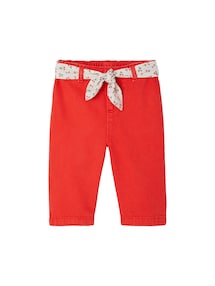 Weite Baby Hose mit Bindegürtel