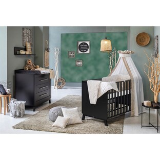 2-tlg. Babyzimmer Miami Black