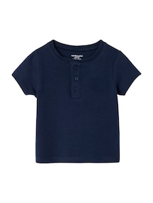 Baby Henley-Shirt aus Bio-Baumwolle