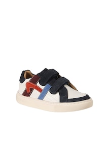 Kinder Leder-Sneakers mit Klettverschluss