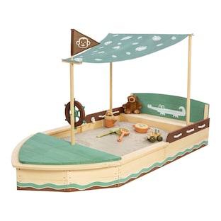 Sandkasten Schiff Jungle King mit Verdeck