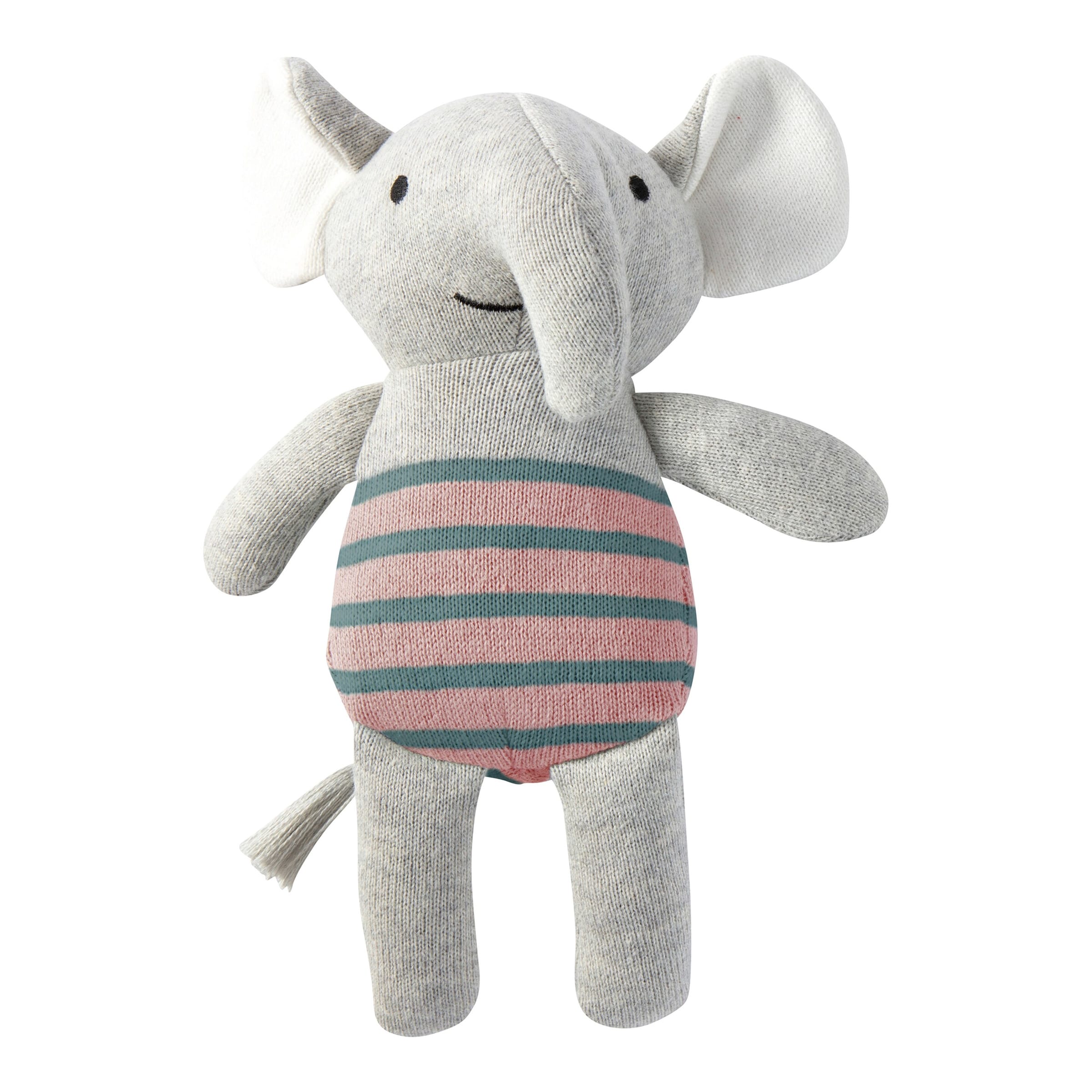 Babydecken-Set mit Greifling Elefant 80x100 cm