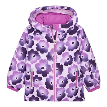 Winterjacke mit Kapuze Blumen