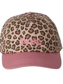 Mädchen Cap mit Leoprint