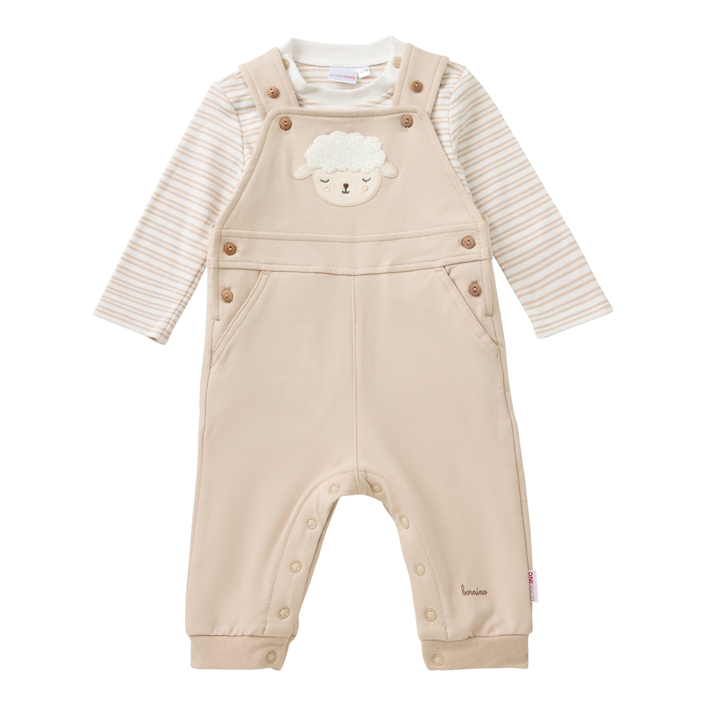 Bornino Lieblinge 2-tlg. Set Latzhose mit Shirt Schaf