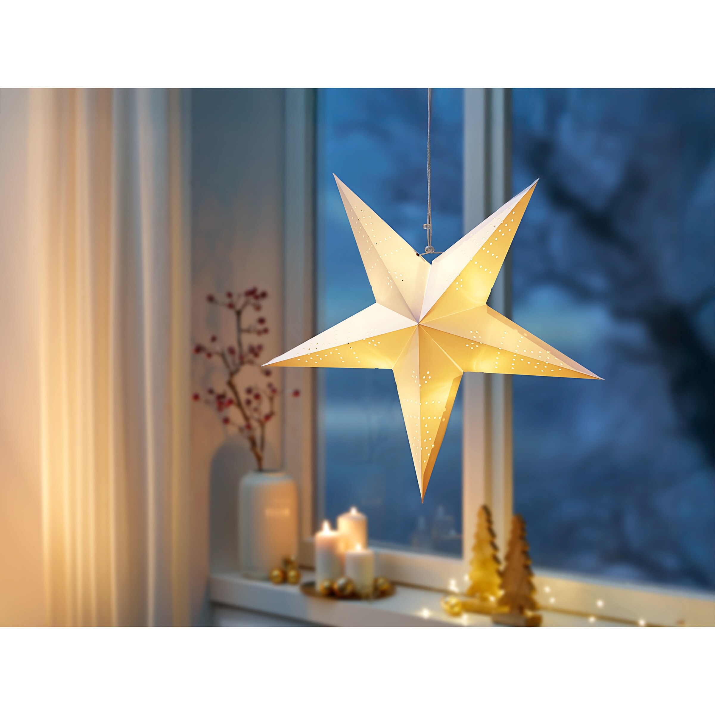 LED-Hängestern „Lampion“