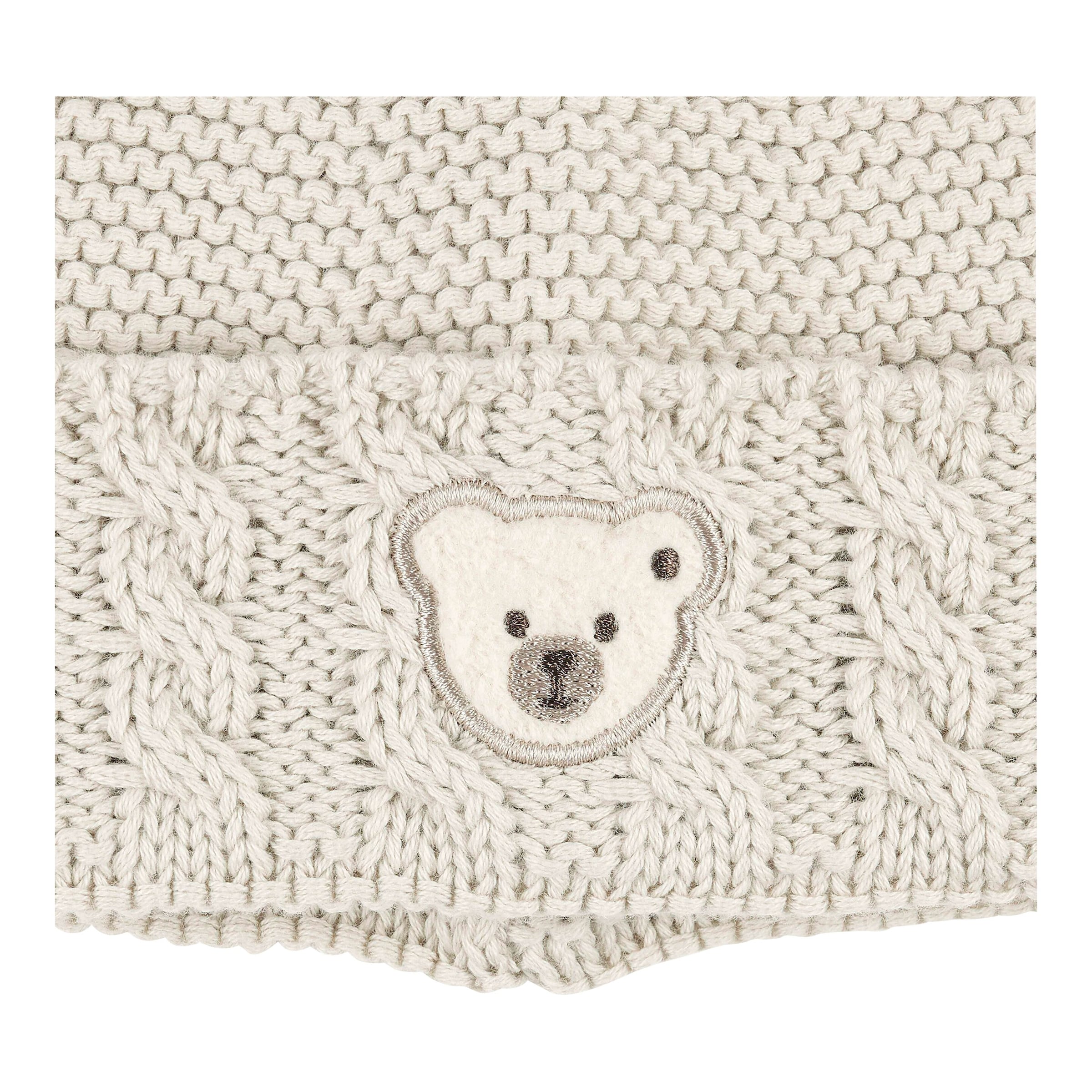 Strickmütze mit Ohren Bär