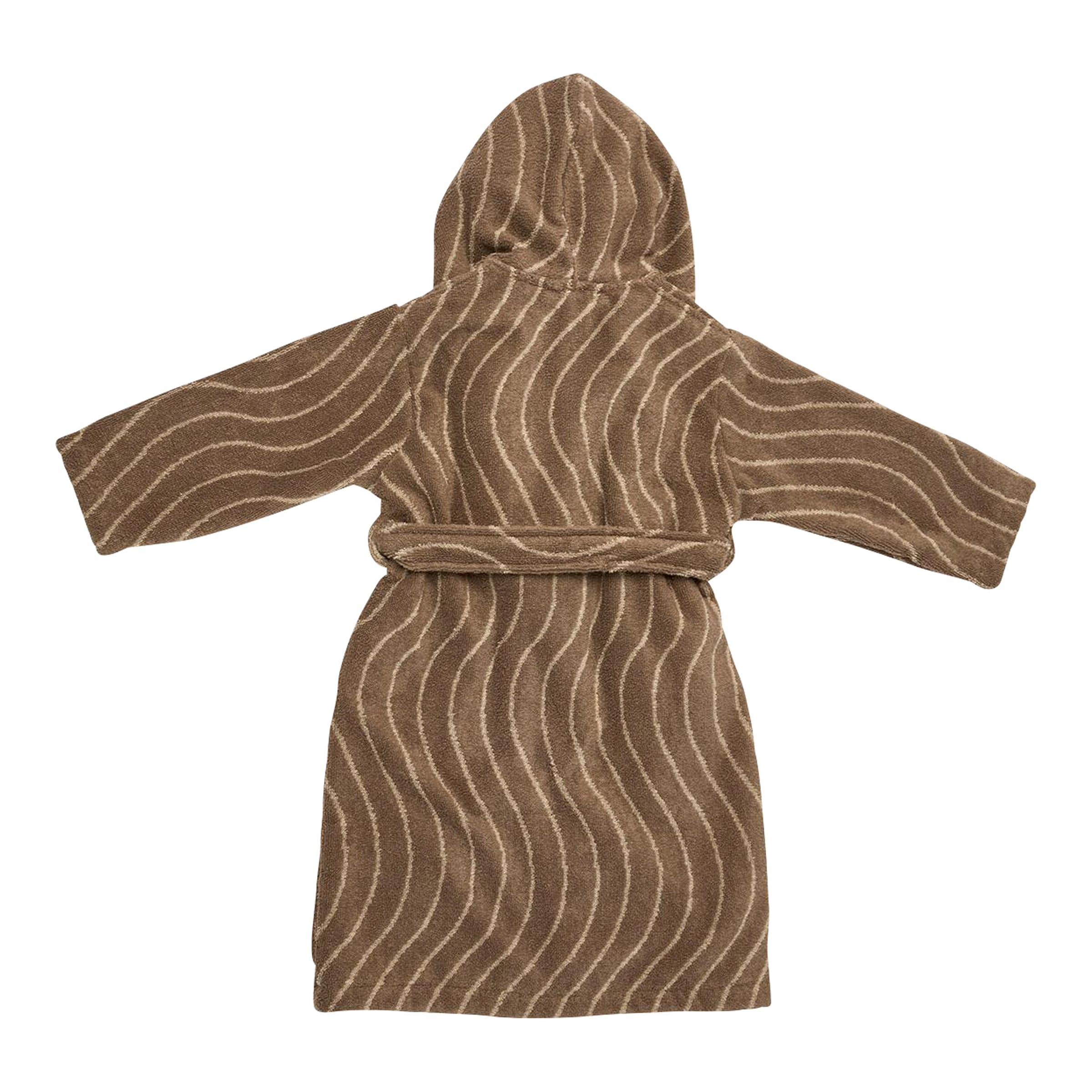 Leander Bademantel Woodland braun 116