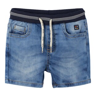 Short en jean 5 poches taille élastiquée