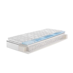 Matelas à ressorts ensachés 7 zones «Megax First Class Top T» avec surmatelas gel