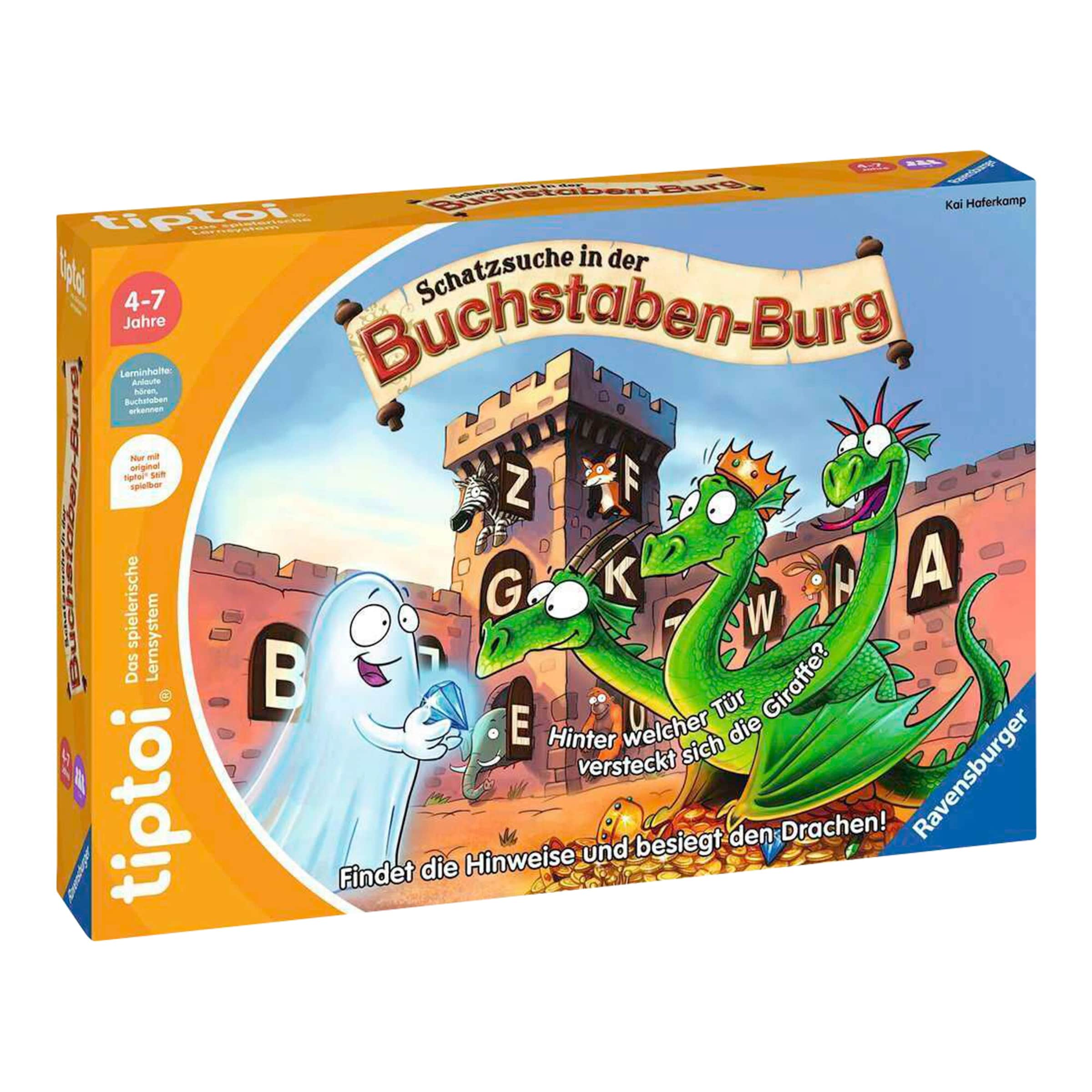 Ravensburger Tiptoi Lernspiel Schatzsuche in der Buchstaben-Burg