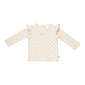 Shirt langarm Volant Herzen