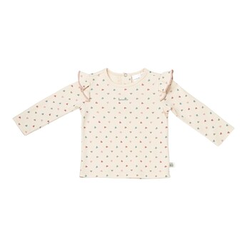Shirt langarm Volant Herzen