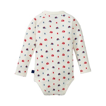 3er-Pack Wickelbodys langarm Elefant Ringel