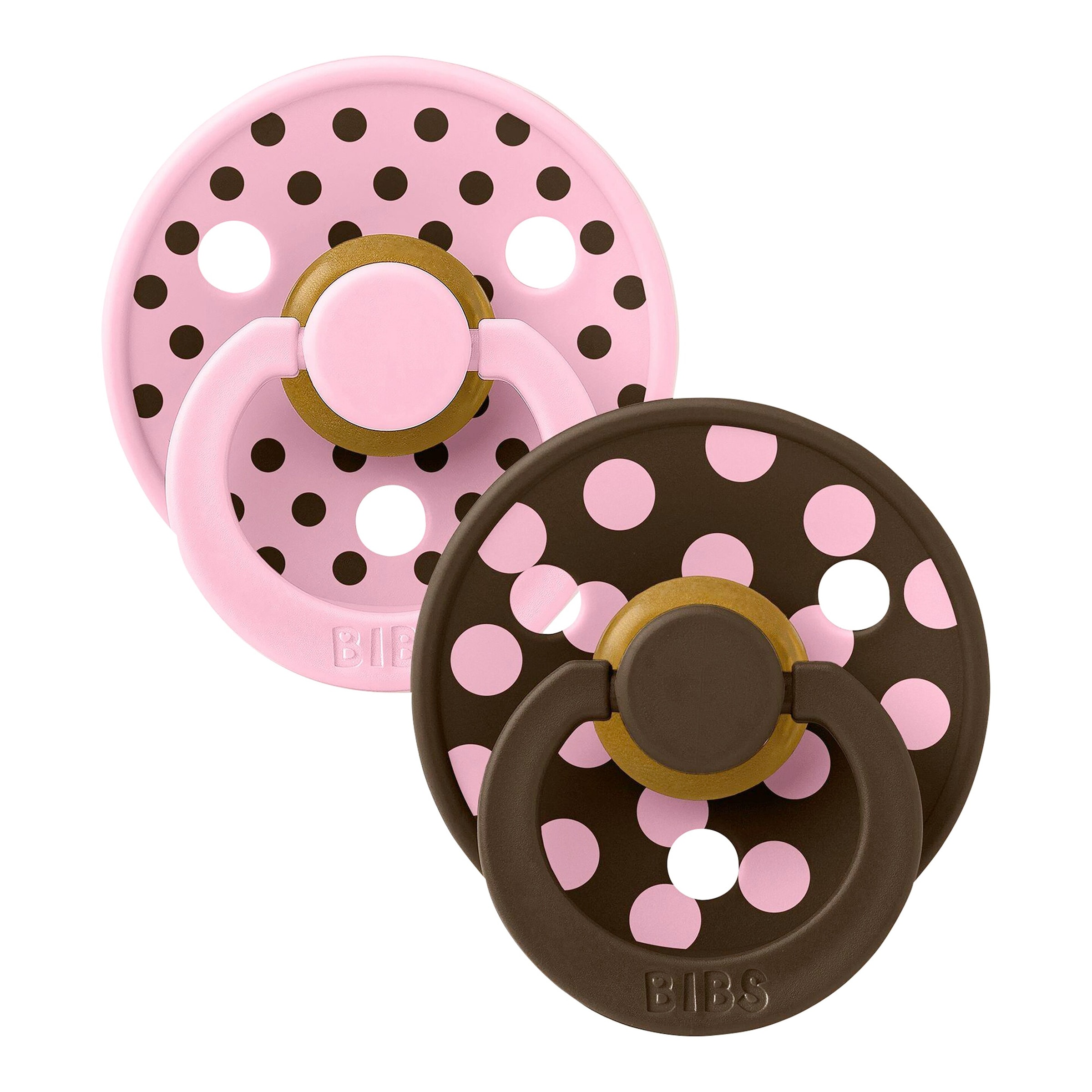 Bibs 2er-Pack Polka Collection Schnuller Latex, 0-6M