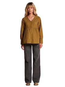 Bluse für Schwangerschaft & Stillzeit mit Lochstickerei