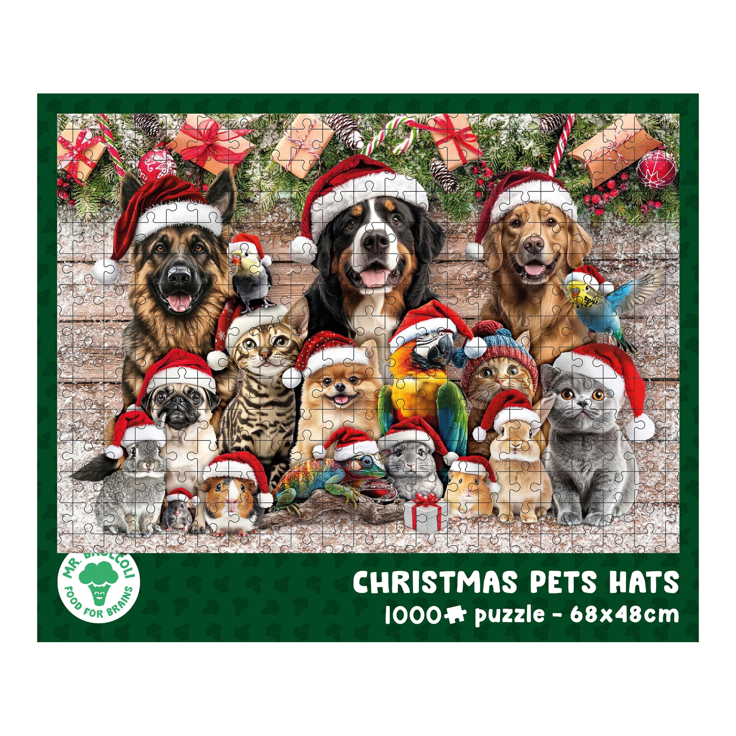 Puzzle „Weihnachtstiere“, 1000 Teile