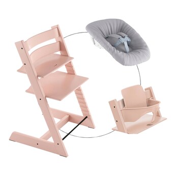 Bundle Treppenhochstuhl inkl. Newbornset Light Grey & Babyset