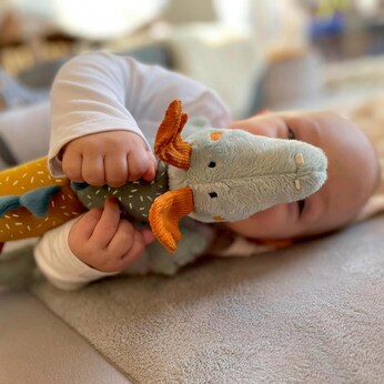 Kuscheltier Aktiv Klett-Drache Yellow