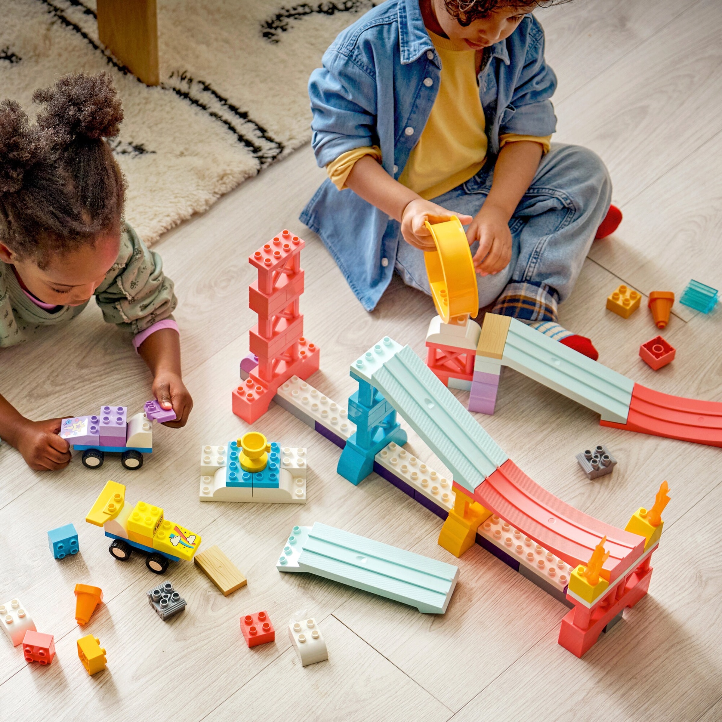 10478 Kreative Sprungschanzen mit kleinen Flitzern 3-in-1-Set