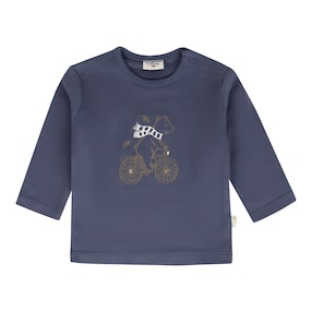 Shirt langarm Bär Fahrrad