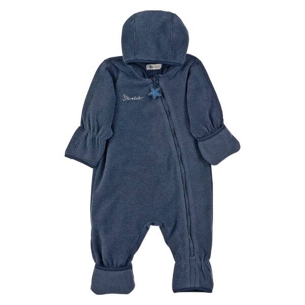 Sterntaler Overall Plüschi Tuta, Grigio Fumo, 3 Mesi Unisex-Bimbi
