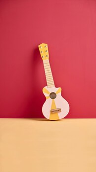 Gitarre gelb weiss