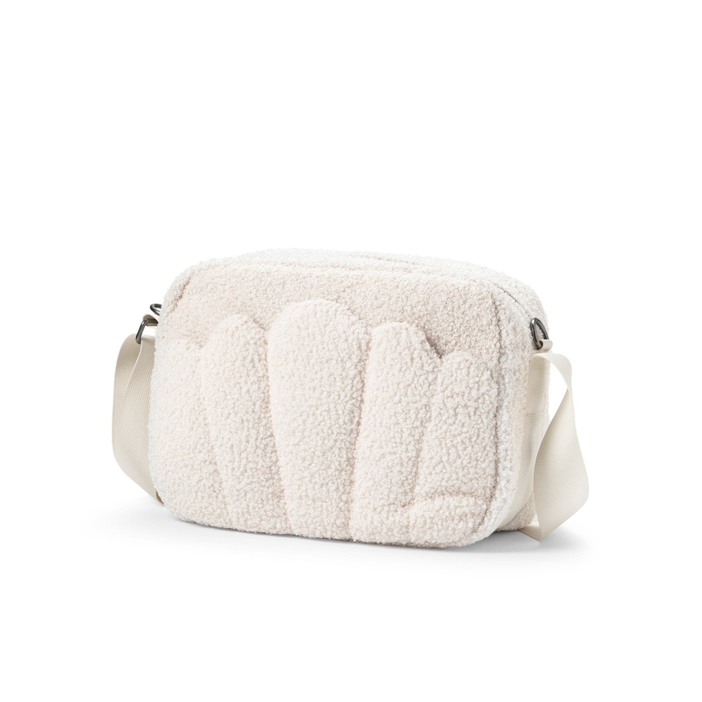 Elodie Wickeltasche Crossbody - White Bouclé