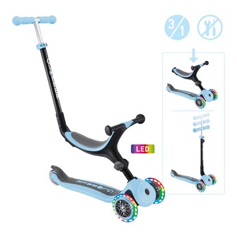 3in1 Scooter Go-Up mit Leuchtrollen