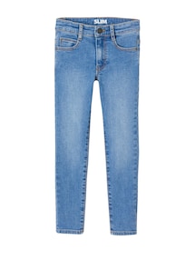 Jungen Slim-Fit-Jeans WATERLESS, Hüftweite SLIM, Bundweite verstellbar