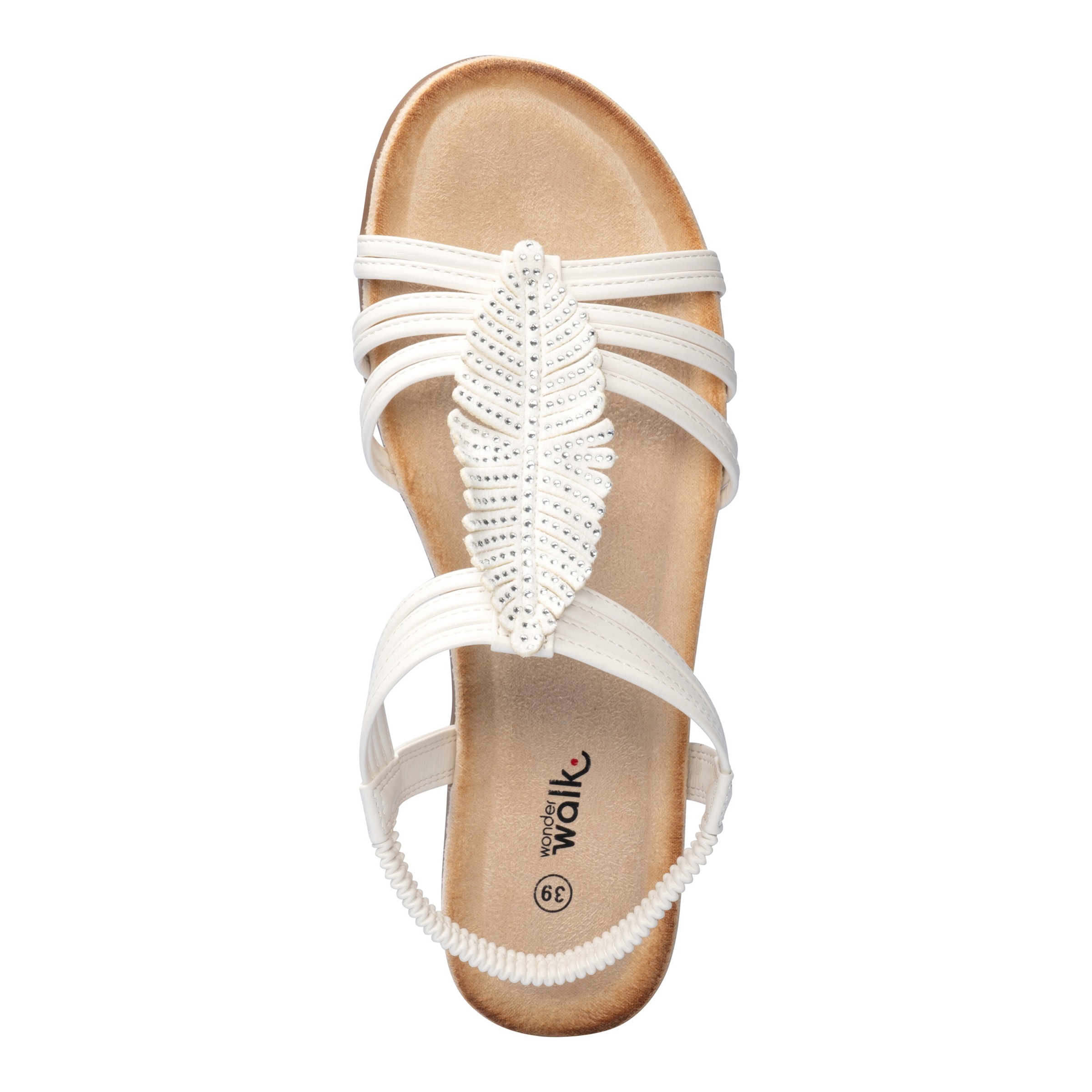 wonderwalk Fashion-Sandale "Feder", Größe: 41, weiß