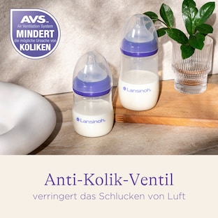 2er-Pack Babyflaschen NaturalWave Sauger, Weithals, 160 ml