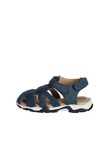 Kinder Leder-Sandalen mit 2 Klettriemchen und Anziehtrick