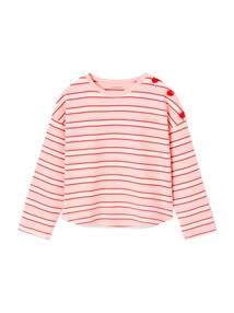 Ringelshirt mit Herzknöpfen Mädchen
