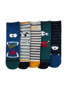 5er-Pack Jungen Socken mit Monster Oeko-Tex