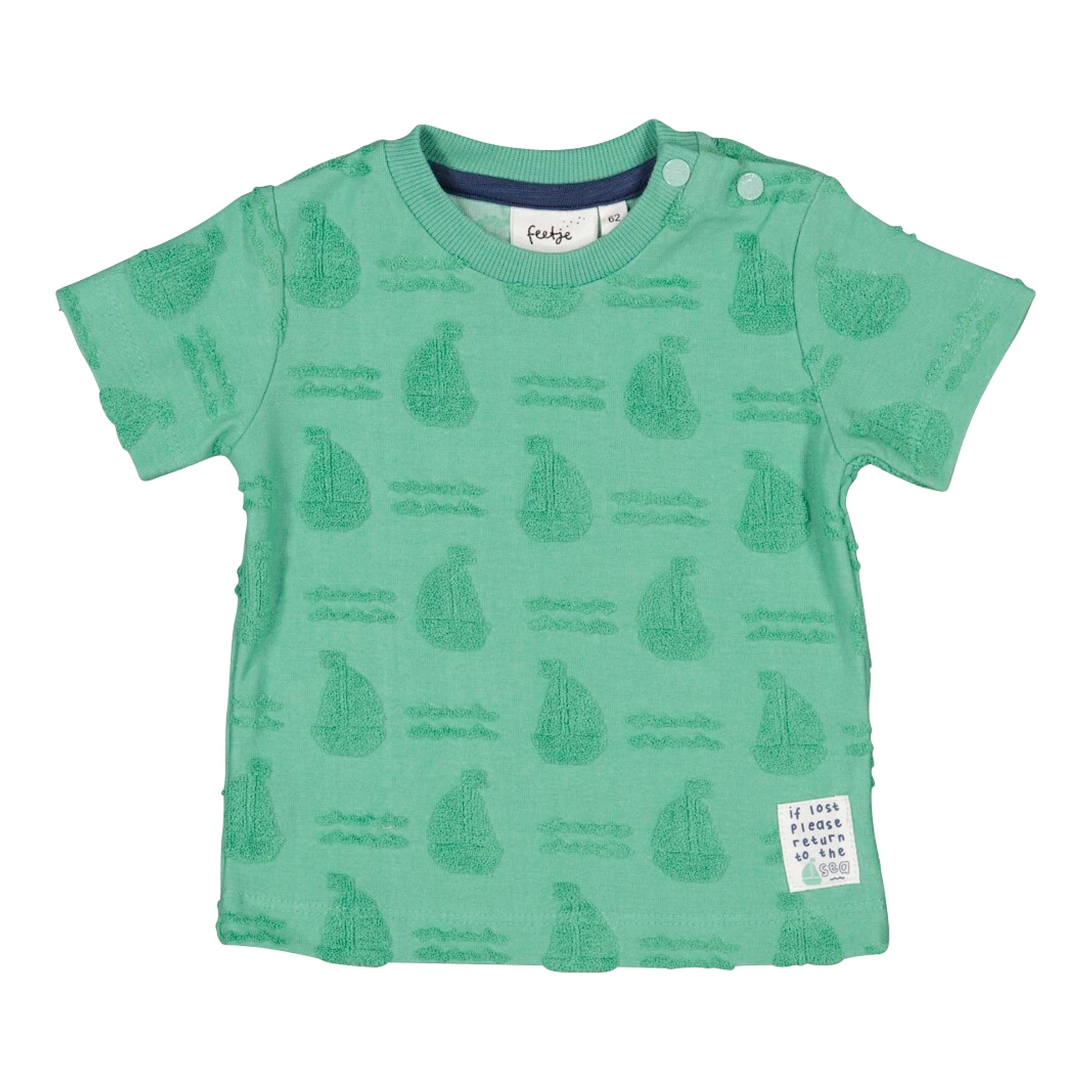 Feetje Frottee-T-Shirt Segelboote