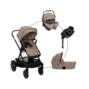 Kit de voyage pour poussette combinée Demi Next avec coque-auto Arra Next et base Isofix Base Next