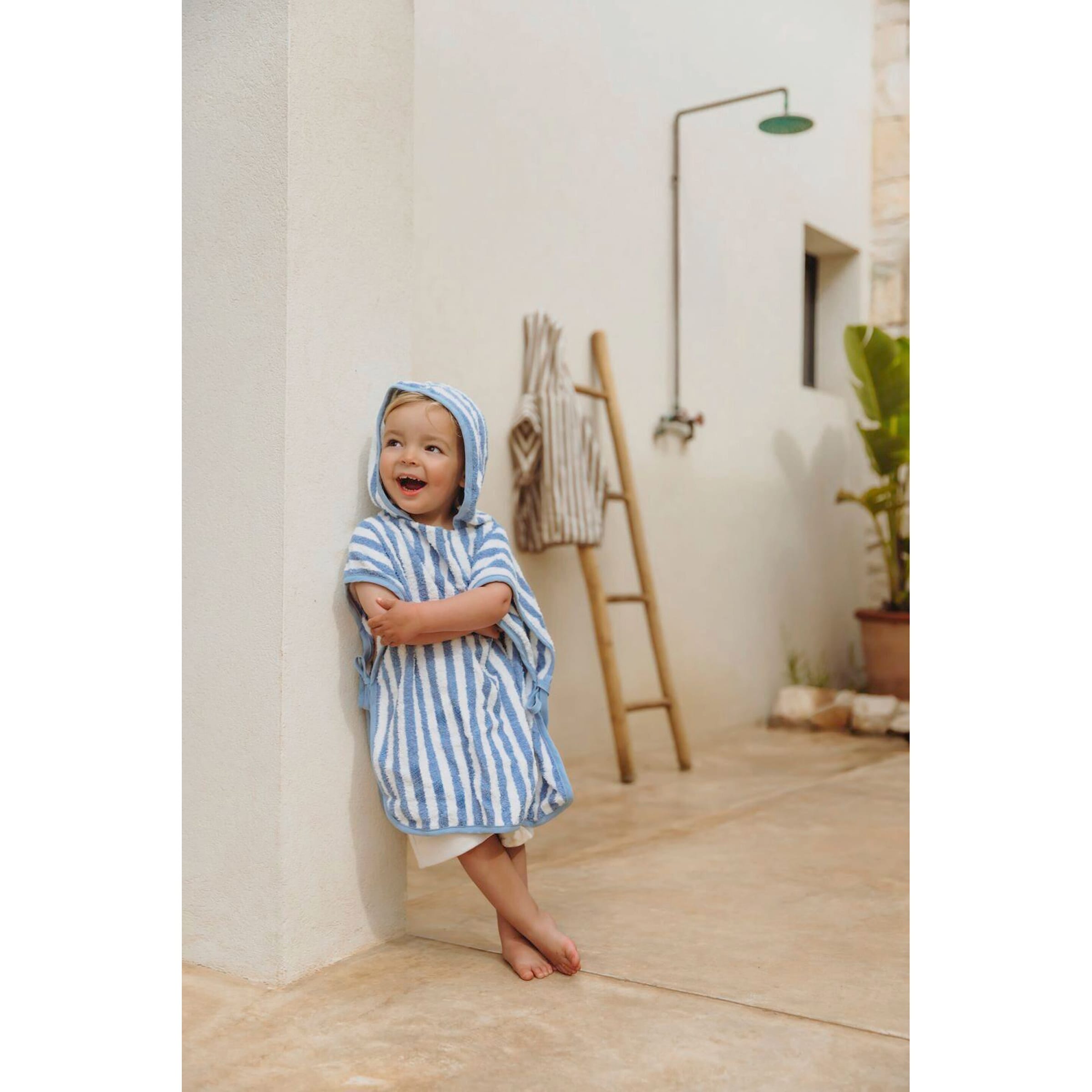 Meyco Baby Badeponcho blau