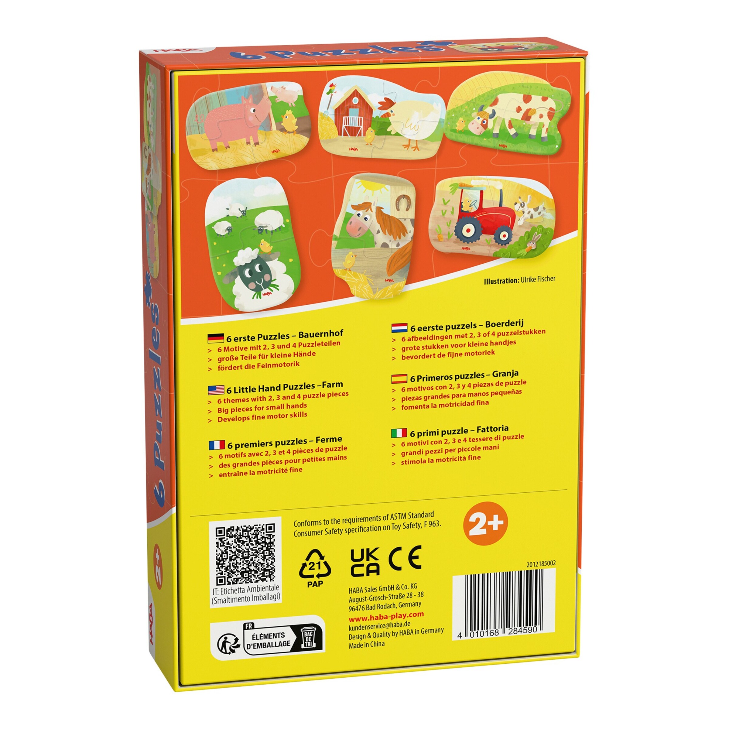 6 erste Puzzles - Bauernhof