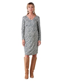 Geblümtes Kleid für Schwangerschaft und Stillzeit
