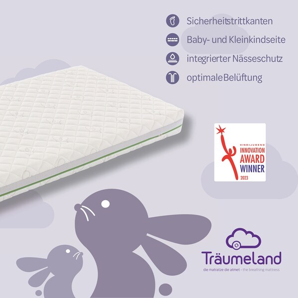 Träumeland Matelas enfant WIND Better Dreams Edition 90x200 cm