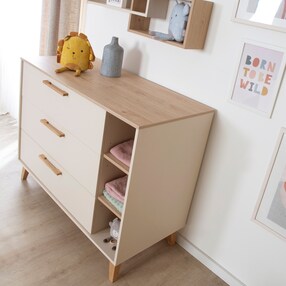 Wickelkommode breit inkl. Wickelansatz Jil 