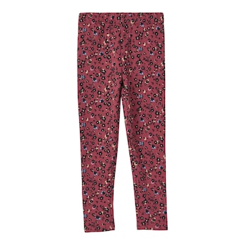 Fleece-Leggings gefüttert Blumen