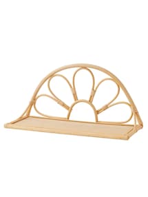 Wandregal aus Rattan BOHO Kinderzimmer