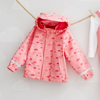 Regenjacke mit Kapuze Wolken
