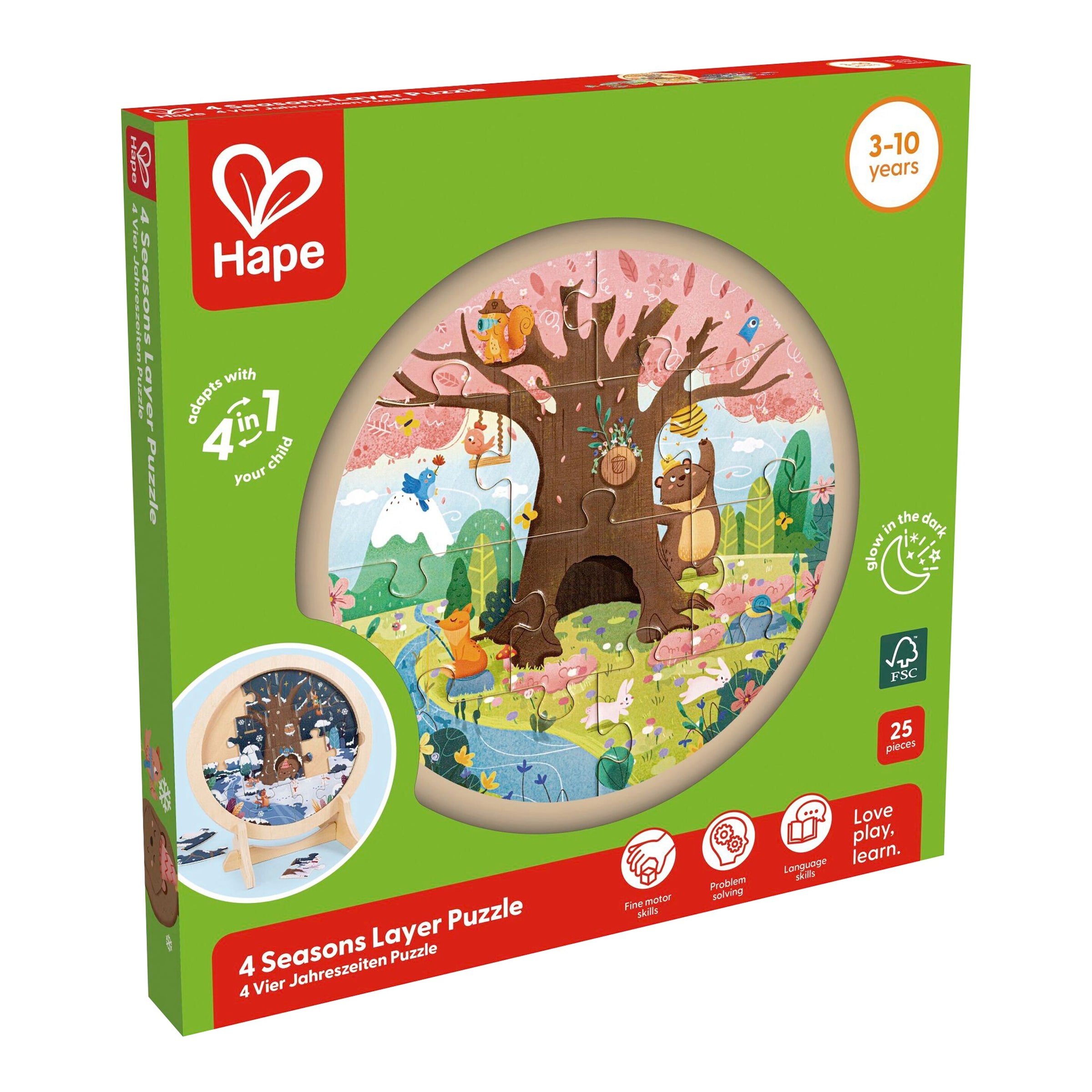 Hape Lagenpuzzle 4-Jahreszeiten