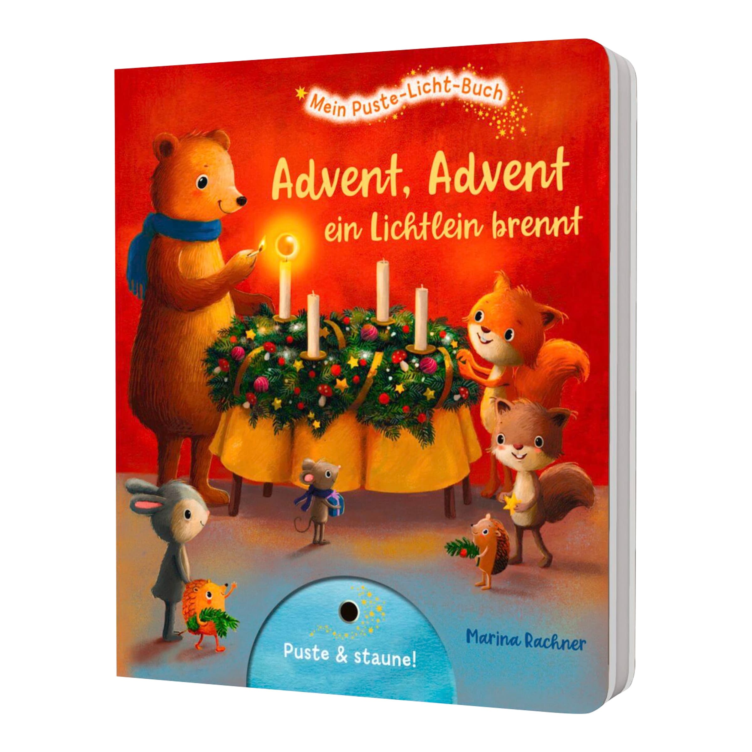 Thienemann-Esslinger Unisex Baby Mehrfarbig Pappbilderbuch Mein Puste-Licht-Buch:advent, Advent, Ein Lichtlein Brennt - Bild 8