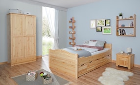 Doppelbett "Leni" 140x200 mit 5er Schubkästen