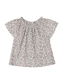 Mädchen Baby Bluse mit Blumenmuster